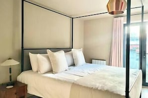 1 bedroom, iron/ironing board, travel crib, WiFi