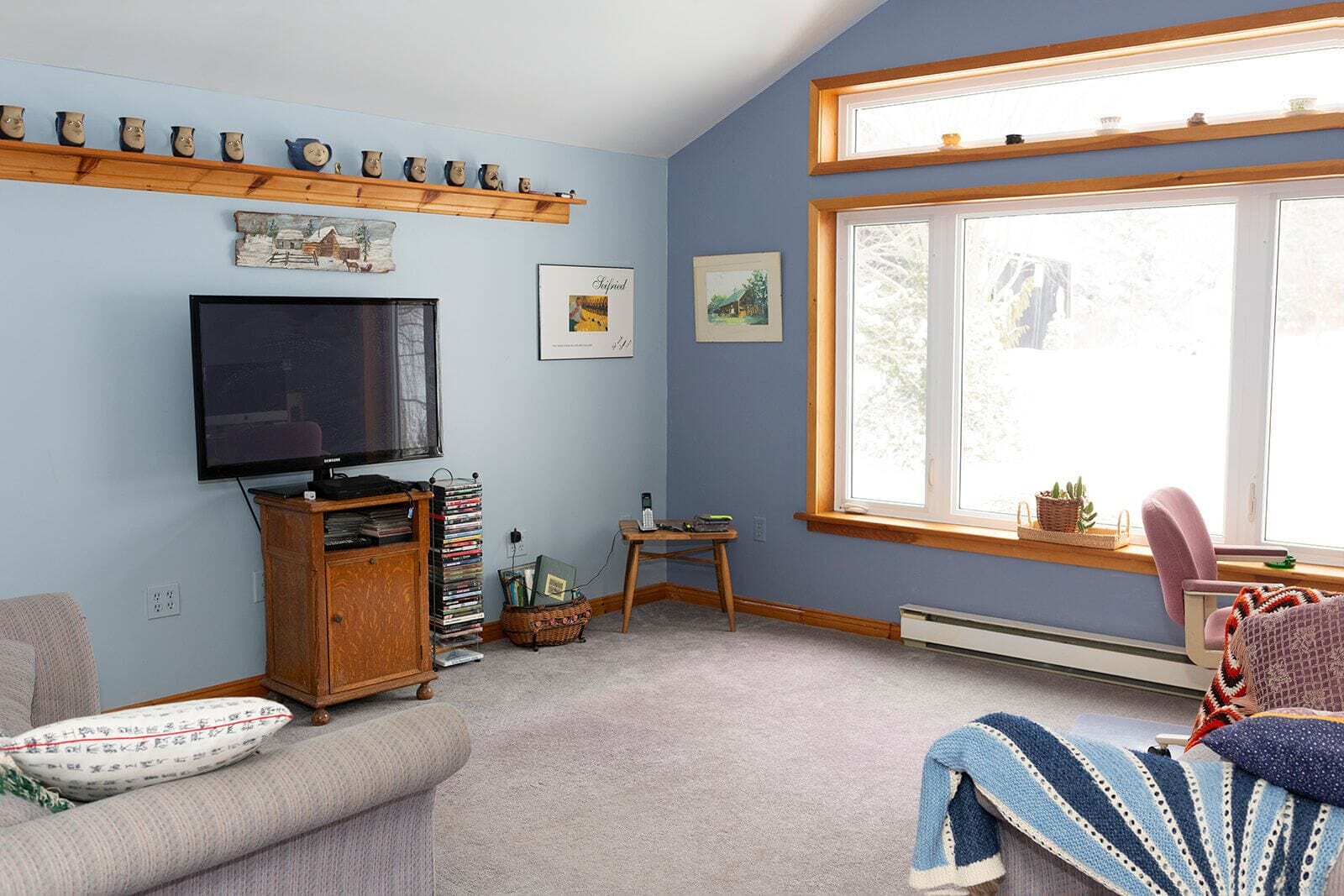 Smart-TV, Kamin, DVD-Player, Stereoanlage