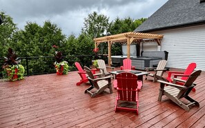 Terrace/patio - Magnificent luxury condo located in Mont-Tremblant.<br>In the heart of the village (Mont-Tremblant)