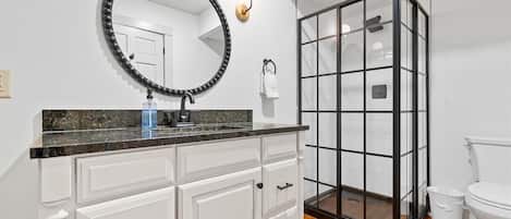Shower, hair dryer