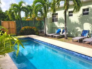 Pool - Palm Tree Cottage, with leisure pool, near the Beach (St. Mary's)