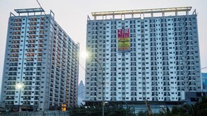 Two high-rise buildings with multiple floors, each featuring numerous windows and balconies. - Strategic And Comfy Studio Apartment At Signature Park Grande (Jakarta)