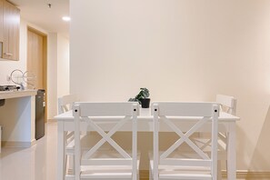 Dining room - Minimalist And Tranquil 2Br Meikarta Apartment (Cikarang)