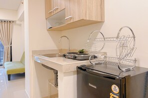 Deluxe-Apartment | Eigene Küche | Kühlschrank, Herdplatte, Reiskocher, Esstisch