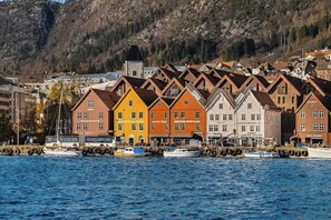 Marina - 50 meter til Bryggen - Ny i 2023  solrik bakgard (Bergenhus)