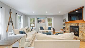 Tv, pejs, dvd-afspiller, bøger