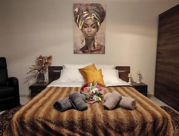 1 chambre, fer et planche à repasser, Wi-Fi gratuit, draps fournis