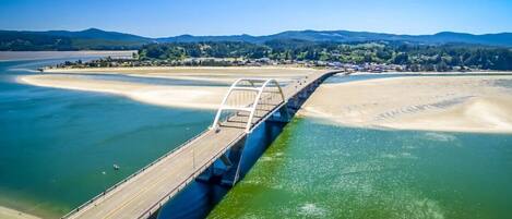 On the beach, beach towels