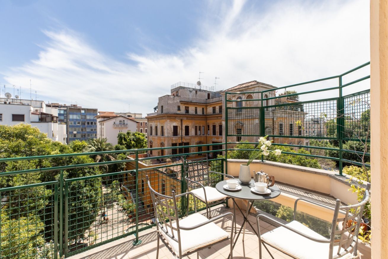 屋外ダイニングエリア