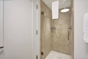 Regadera, tina de hidromasaje, secadora de cabello, bidet 