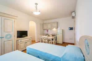 1 habitación y ropa de cama 
