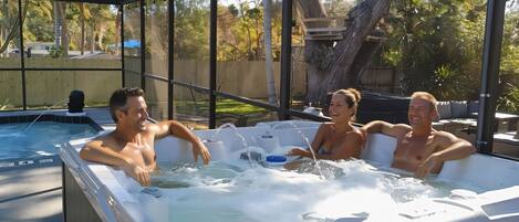 Idromassaggio all'aperto