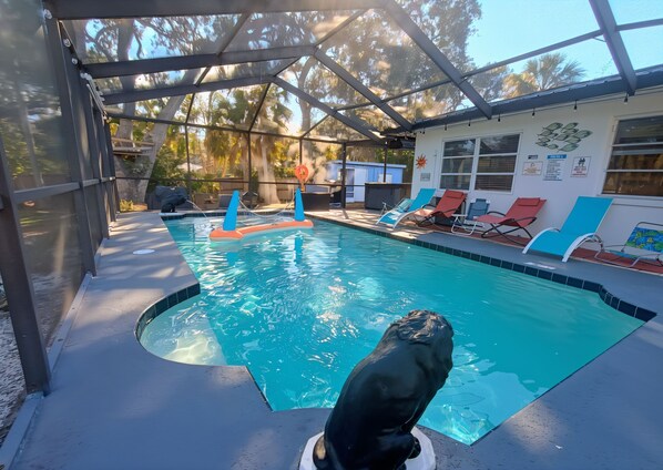 Una piscina climatizada