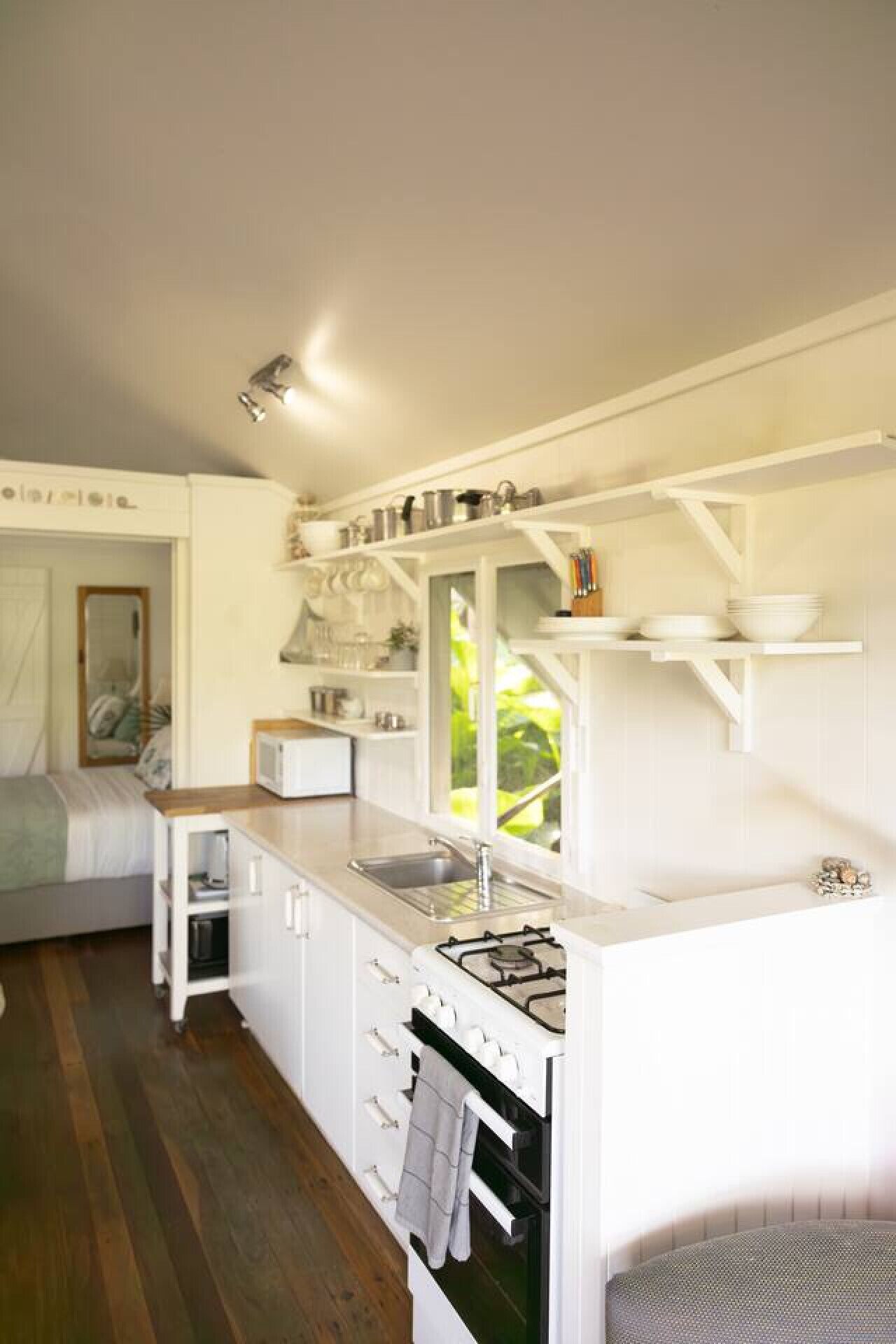 Microwave, oven, stovetop, toaster