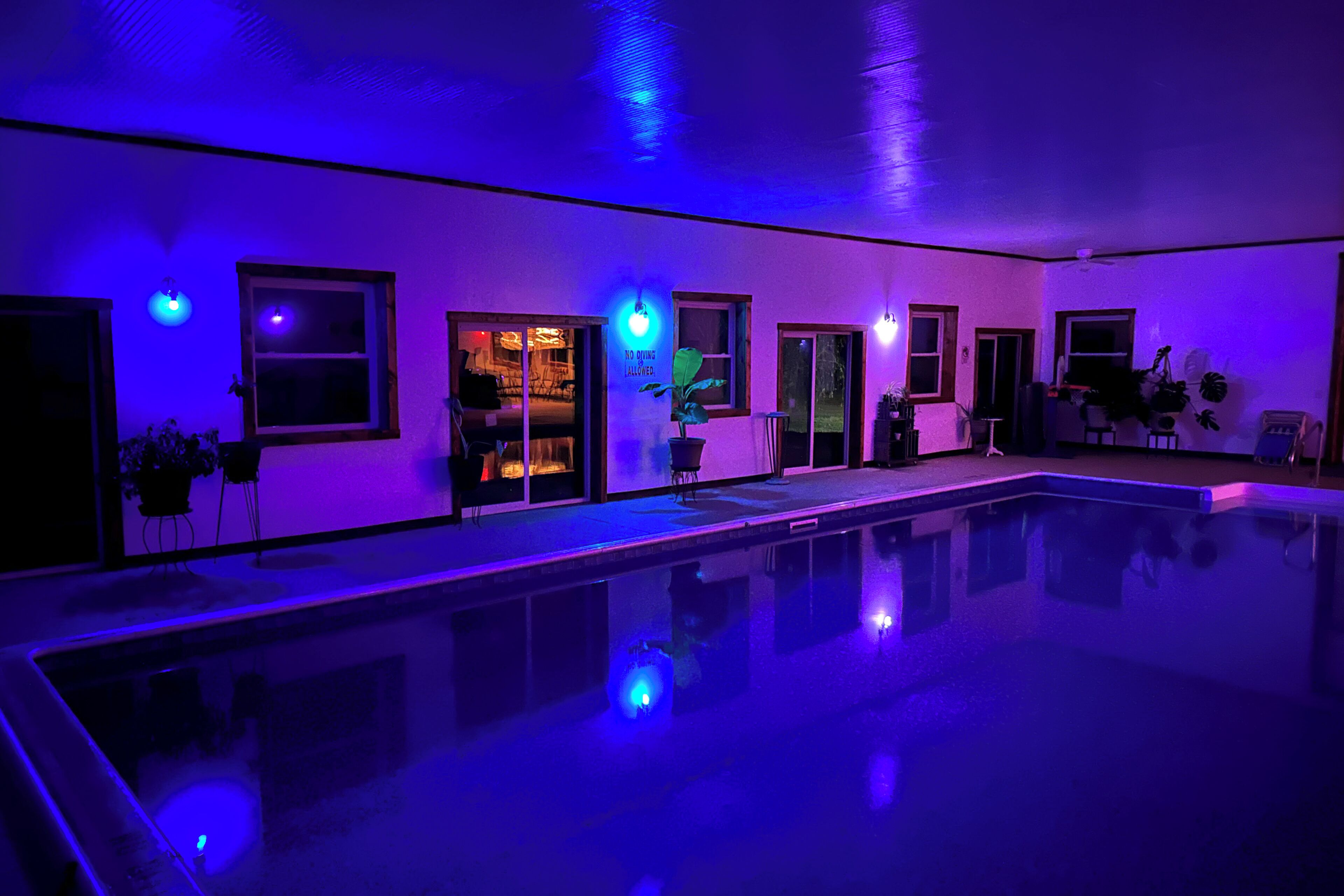 Una piscina riscaldata