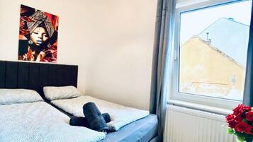 1 quarto, roupa de cama