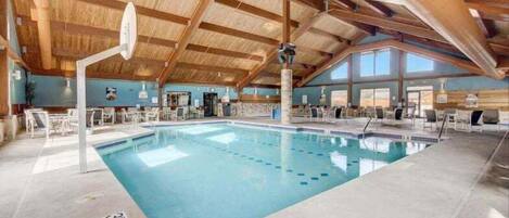 Indoor pool, a heated pool