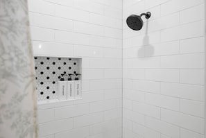 Shower, hair dryer