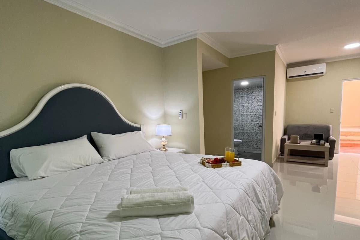 Presidential Double Room, 1 Katil Raja (King) | Peti besi dalam bilik, meja, ruang kerja komputer riba, Wi-fi percuma