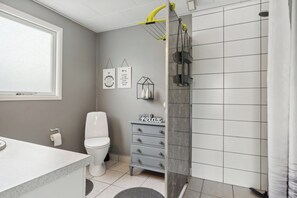 Shower, hair dryer - Lovely summer house in Øster Hurup (Hadsund)