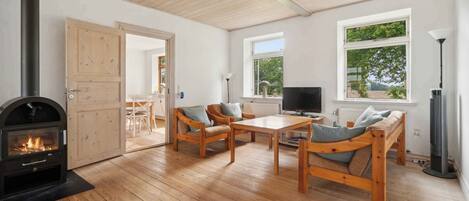 Fireplace, DVD player