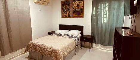 1 makuuhuone, silitysrauta/-lauta, ilmainen Wi-Fi, vuodevaatteet