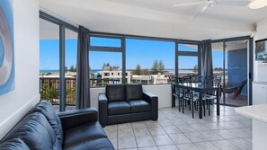 Living area - Centrepoint 27 Beach Views, Pool ,Prime Location (Caloundra)
