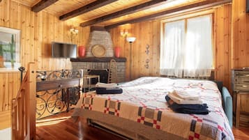 4 slaapkamers, een strijkplank/strijkijzer, wifi, beddengoed