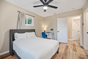 3 bedrooms, iron/ironing board, travel cot, WiFi