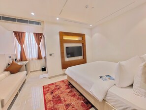 Deluxe-rum | Skrivbord, ljudisolering, strykjärn/strykbräda och gratis wi-fi