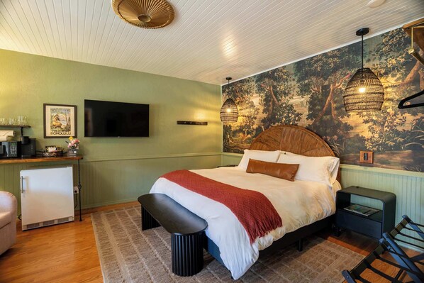 1 habitación, tabla de planchar con plancha, wifi y ropa de cama 