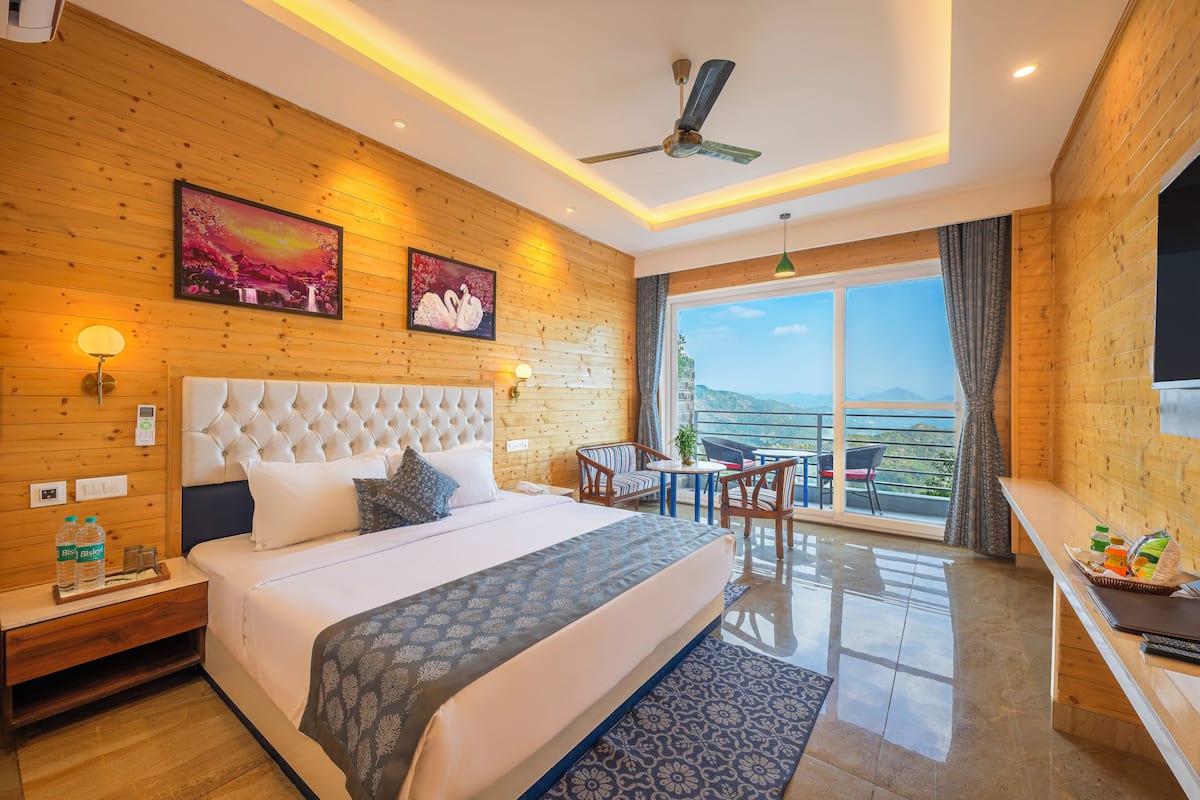 Camera Executive, vista collina | Biancheria da letto di alta qualità, materassi in memory foam, minibar