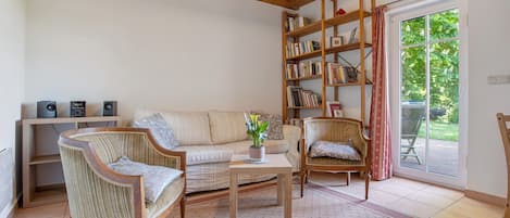 Televisión y chimenea