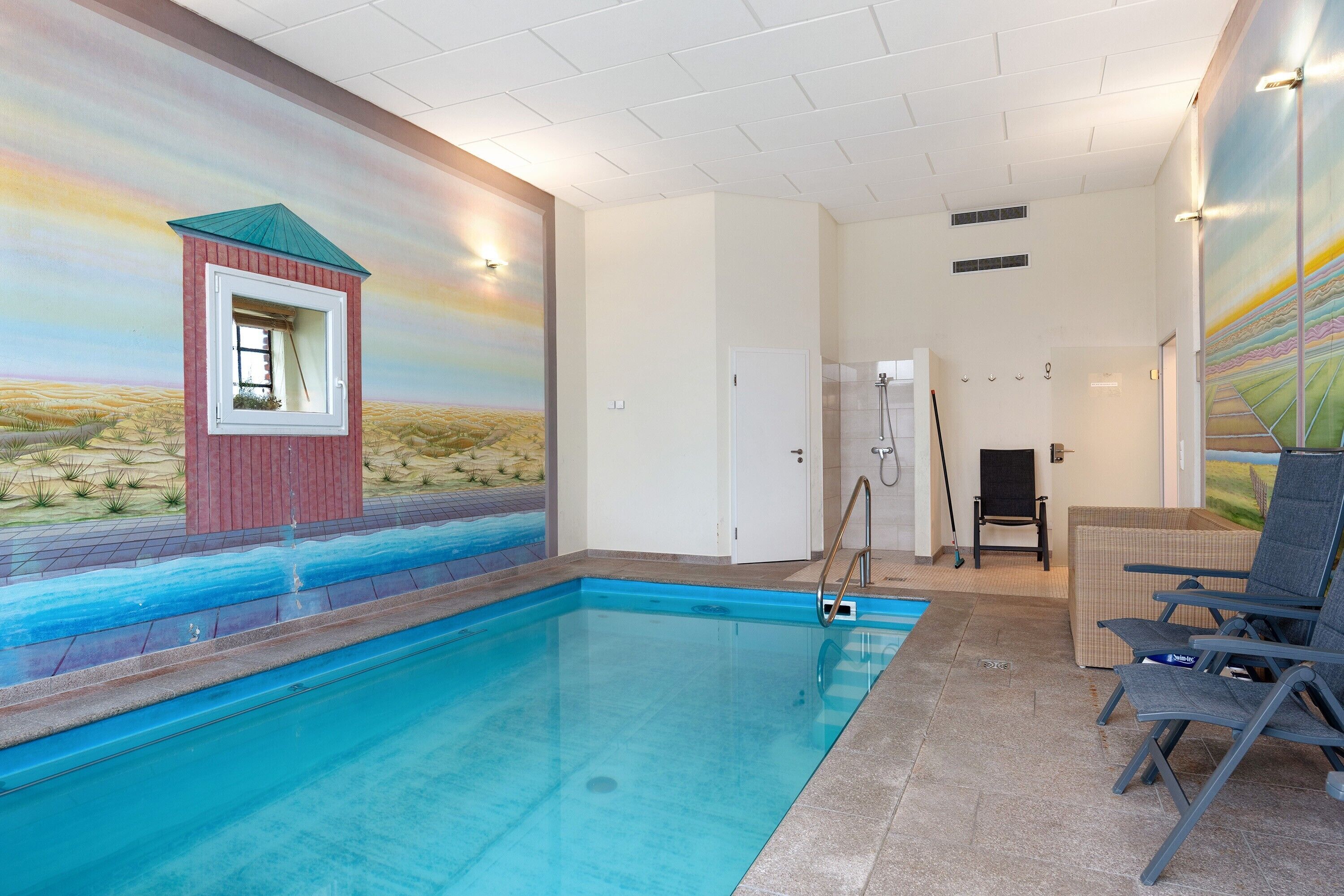 Indoor pool, a heated pool