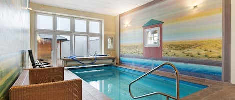Indoor pool, a heated pool