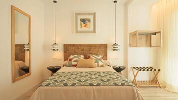 Habitación doble | Caja de seguridad en la habitación, insonorización y wifi gratis