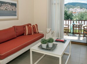 One Bedroom Apartment with Pool or Garden View | Living area - Skopelos Summer Homes (Skopelos)