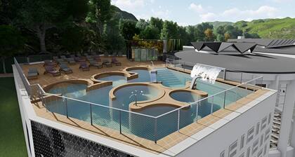 Le nid de Beauregard: One-bedroom apartment with terrace and forest view.