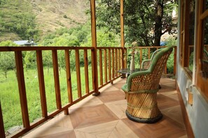 Útsýni yfir garðinn