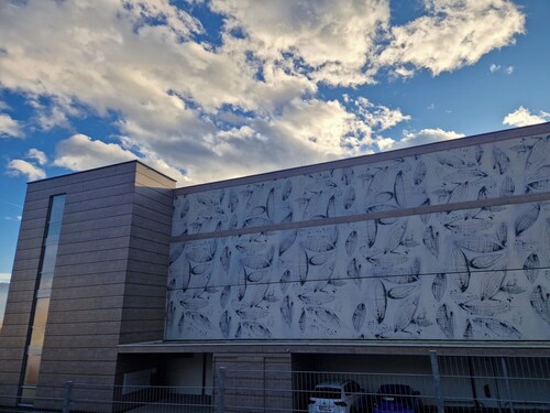 Altmünster with a view of the Traunstein