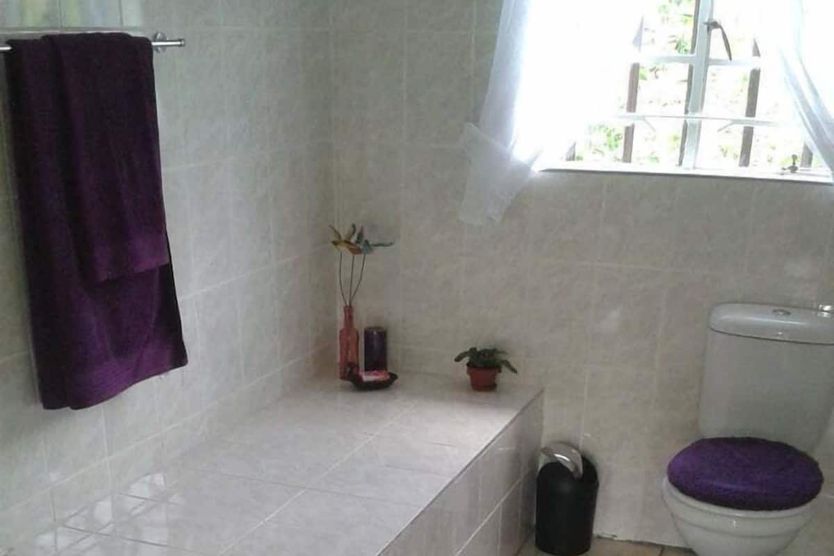 Towels, soap, shampoo, toilet paper