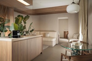Deluxe suite, 1 kingsize bed | 1 slaapkamer, geluiddichte muren, gratis wifi, beddengoed