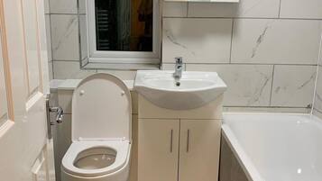 House | Bathroom | Separate tub and shower, deep soaking tub, towels