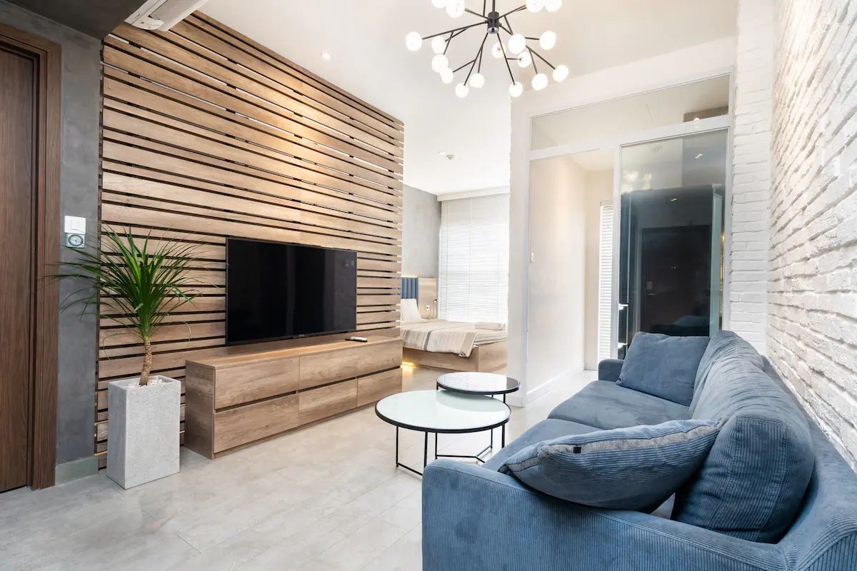 全景公寓, 陽台, 城市景觀 | 起居區