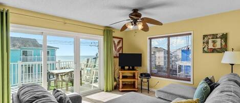 Smart TV, DVD player, books