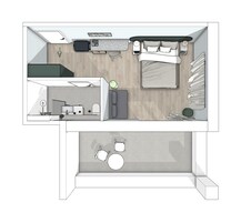 Quarto luxo | Planta do andar