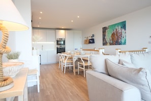Smart TV - Coastal apartment with sea views. (Constantine Bay)