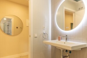 Shower, hair dryer