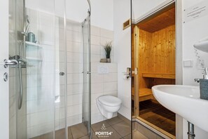 Douche, séchoir à cheveux