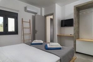 1 室のベッドルーム、防音設備、アイロン / アイロン台、WiFi (無料)